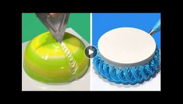 Perfect Cake Decorating Technique for Beginner | Most Satisfying Chocolate Cake | Cake Art