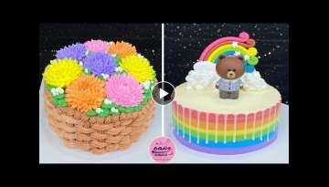 Top Awesome Rainbow Cake Decorating Tutorials