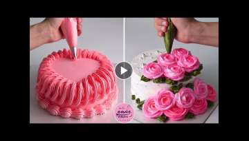 New Rose Cake Decorating Tutorials For Anniversary | Tasty Plus Cake Tutorials