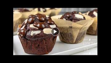 SOFT AND MOIST DELICIOUS CHOCOLATE ALMOND MUFFINS RECIPE | Easy Recipe Homemade