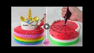 Little Pony Unicorn Rainbow Cake and Rainbow Dash Chocolate Cake