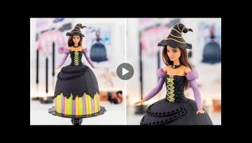 Witch Doll CakeTutorial for Halloween!