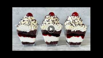 Black Forest Dessert Cups. No bake delicious dessert. Easy and Yummy!