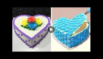 Fun& Creative Heart Cake Decorating Ideas | Simple & Quick Chocolate Cake Recipes | So Yummy