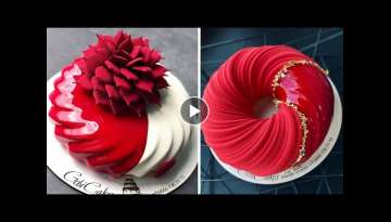 So Yummy Chocolate Mirror Glaze Cake Recipe | Satisfying Cake Decorating Videos
