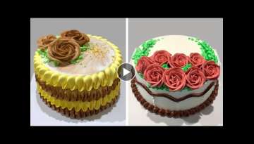 Most Satisfying Cake Decorating Tutorial | Amazing Chocolate Cake Decorating Ideas |Best Cake Rec...