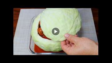 NEW RECIPE! HAVE YOU EVER COOKED LIKE THIS? INCREDIBLY DELICIOUS! SIMPLE CABBAGE RECIPE! DAD CAN!