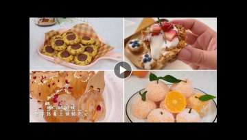 Nutella Cookies, Orange Mochi Repice | ASMR Cooking Compialation | Amazing Cakes