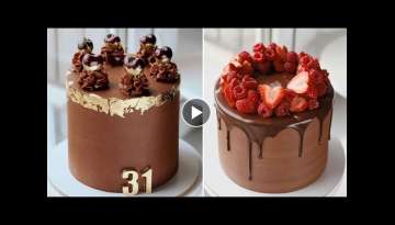 Quick And Easy Chocolate Cake Decorating Tutorials For Beginner | So Tasty Cake