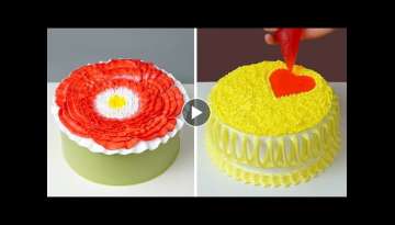 So Quick Cake Decorating Tutorials for Holiday | Easy Chocolate Cake Recipe | Most Satisfying Cak...