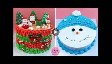 So Yummy Merry Christmas Cake Decorating Tutorials For Birthday | Part 172