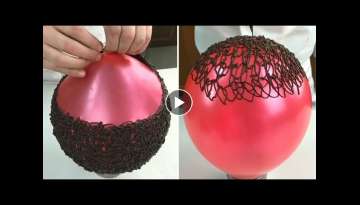 So Yummy Cake ! Creative Ideas Chef - How To Make Chocolate Balloon Bowls