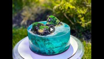 ISLAND CAKE TUTORIAL| OCEAN JELLY | JELLO CAKE| CAKE TRENDS 2023