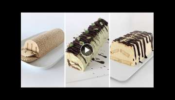 3 Delicious ICE BOX Cakes - Chocolate Chip Peppermint Golden Vanilla Mocha Choc Coffee Cheeseca...