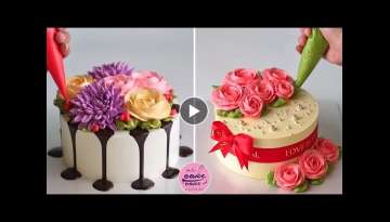 Top 2 Amazing Flowers Cake Tutorials For Cake Lovers | Beautiful Cake Designs