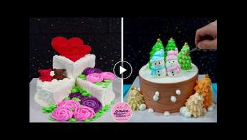 New Heart Shape Anniversary Cake Design & Two snowmen in love