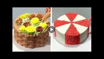 How to Make Cake Decorating for Birthday | Oddly Satisfying Chocolate Cake Decorating Recipes