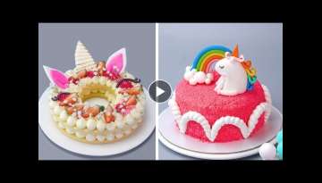Amazing Unicorn Cake Decorating Ideas | Most Beautiful Rainbow Cake Tutorials | So Tasty Cakes