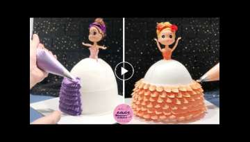 Easy and Quick Barbie Cake Decoration For Beginners | Barbie Cake Tutorial, Doll Cake At Home