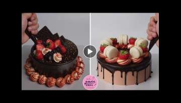Top 2+ Amazing Chocolate Cake Designs For Beginners | So Yummy Chocolate Cake Tutorial
