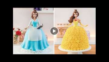 DISNEY PRINCESS - BELLE DOLL CAKE - BEAUTY AND THE BEAST - TAN DULCE