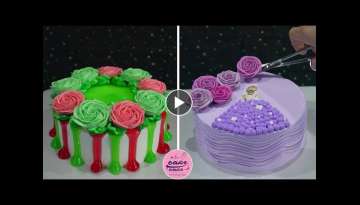 Purple Rose Purple Long Dress For Birthday Cake