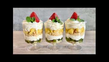 Easy Fresh Fruit Dessert Cups | No Bake Dessert | Easy & Yummy!