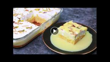 Custard Milk Cake | Eggless & Without Oven | Yummy