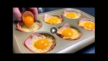 Breakfast in 5 minutes! Fry eggs this way and the result will be delicious!