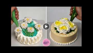 Stunning Cake Decorating Ideas Like A Pro | Flower Cake Designs at Home