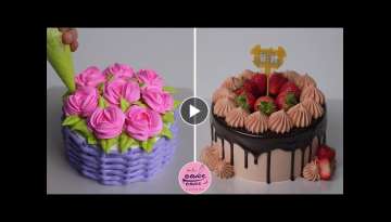 Most Satisfying Chocolate Cake Decorating Tutorials | Easy Cake Design Video