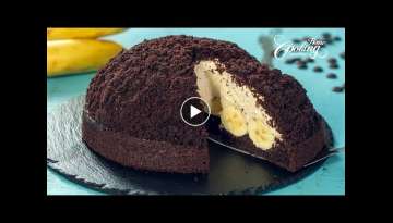 Gerrman Mocha Mole Cake -Maulwurfkuchen - Chocolate Mocha Banana Cake