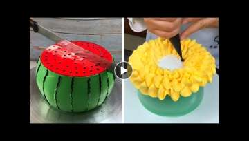 So Yummy Cake Decorating Recipes For Everyone | Most Satisfying Chocolate Cake Ideas