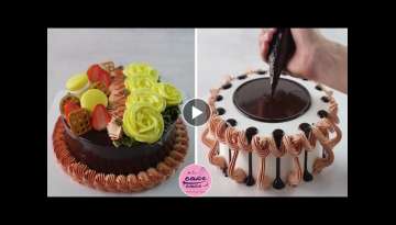 Chocolate Cake and Fresh Fruit | Satisfying Chocolate Cake Tutorials For Everyone