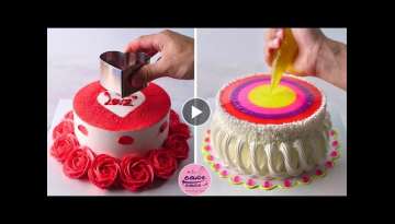 Crimson Rose Cake Decorating Instructions For Wedding Anniversary & Unique Neon Blue Rose Cake