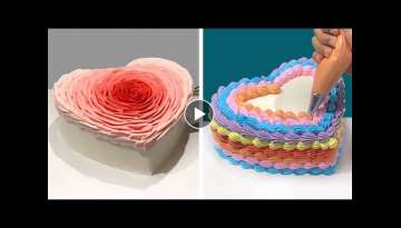 Beautifyl Heart Cake Decorating Ideas for Valentine's Day | Most Satisfying Chocolate Cake Recipe...