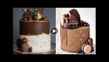 Quick And Easy Chocolate Cake Decorating Tutorials For Beginner | How to Make Cake Decorating Ide...