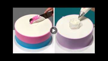 Perfect & Quick Cake Decorating Skill As Professional | Most Satisfying Chocolate Cake Decorating