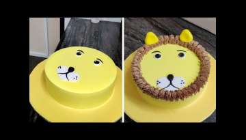 Lion Face Shape Cake | Lion Face Cake Design | By Sunil Cake Master