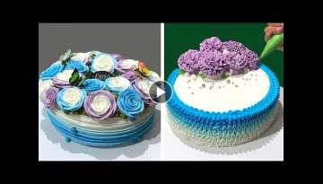 Awesome & Fun Cake Decorating Tutorial for Beginner - Most Satisfying Chocolate Cake by So Easy