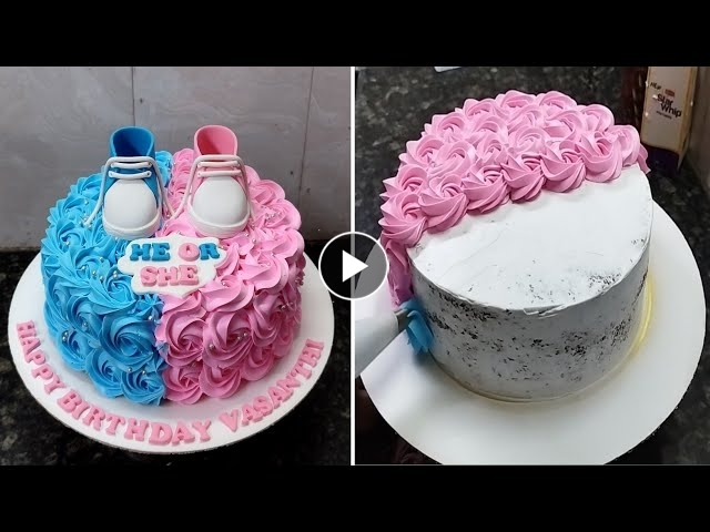 Amazing Twins Birthday Cake Design |Twins Birthday Cake Girl and Boy w