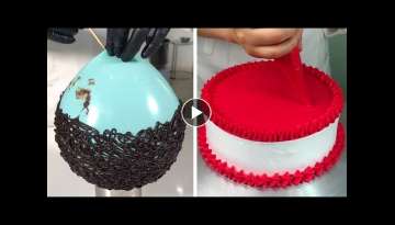 5 Fun & Creative Cake Decorating Tutorial | Most Satisfying Chocolate Cake Ideas Recipes