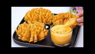I've Never Eaten ONIONS So Delicious! Cheese sauce fried onions recipe