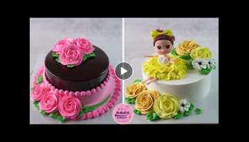 Cute Rose Princess Cake For Baby Girl Cute Rose Princess Cake For Baby Girl