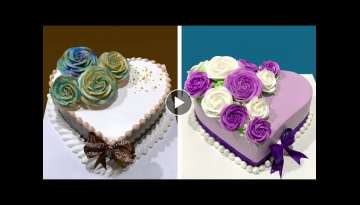 Amazing Heart Cake Decorating Ideas for Valentine's Day | Easy Chocolate Cake Decorating Tutorial...