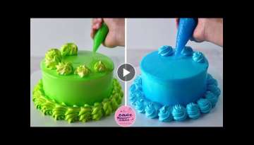 3 Outstandingly Simple Birthday Cakes Decorations | Colorful Cake Decorating Ideas