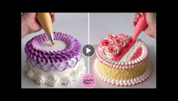 Most Satisfying Cake Decorating Ideas Like A Pro | So Yummy Cake Designs For Cake Lovers