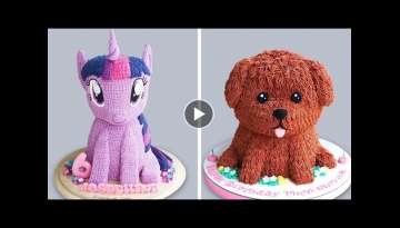 Oddly Satisfying Rainbow Unicorn Cake Decorating Ideas | Perfect Colorful Cake Tutorials Oddly Satisfying Rainbow Unicorn Cake Decorating Ideas | Perfect Colorful Cake Tutorials