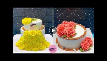 Yellow Dress Girl Cake Decorating Ideas With Rose