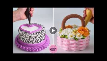 Beautiful Flower Basket For Birthday | New Birthday Cake Design For Everyone